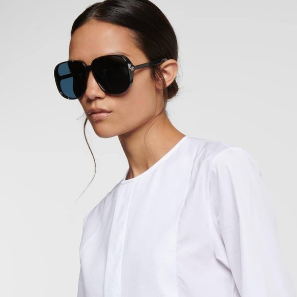 FINAL PRICE NEW DIOR DDOLL R1U 30C6 BLUE SUNGLASSES - Picture 4 of 11